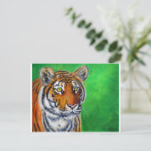 Tigermalerei Postkarte (Stehend Vorderseite)