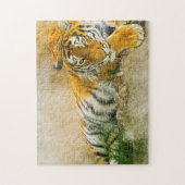 Tigermalerei Puzzle (Vertikal)