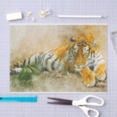 Tigermalerei Seidenpapier (Handwerk)