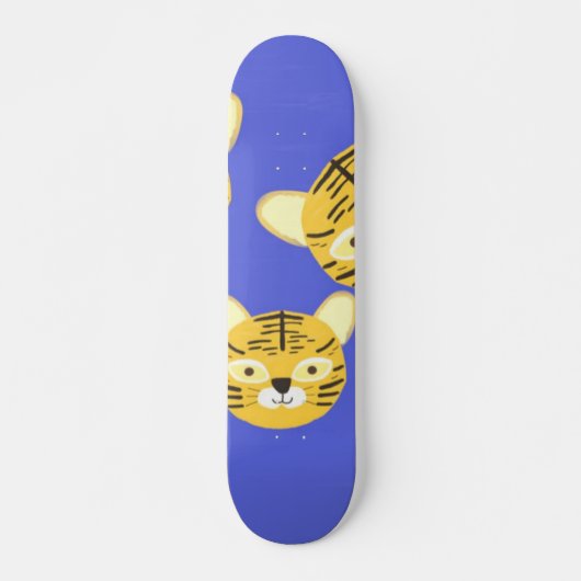 Tigermalerei Skateboard (Vorne)