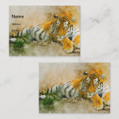Tigermalerei Visitenkarte (Vorne/Hinten)