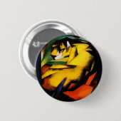 Tigermalerei von Franz Marc Button (Vorne & Hinten)