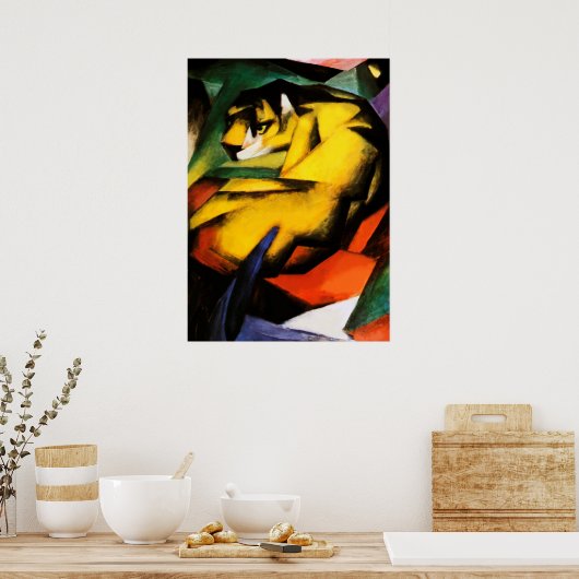 Tigermalerei von Franz Marc Poster (Küche)