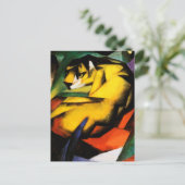 Tigermalerei von Franz Marc Postkarte (Stehend Vorderseite)