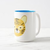 Tigermalerei Zweifarbige Tasse (VorderseiteRechts)
