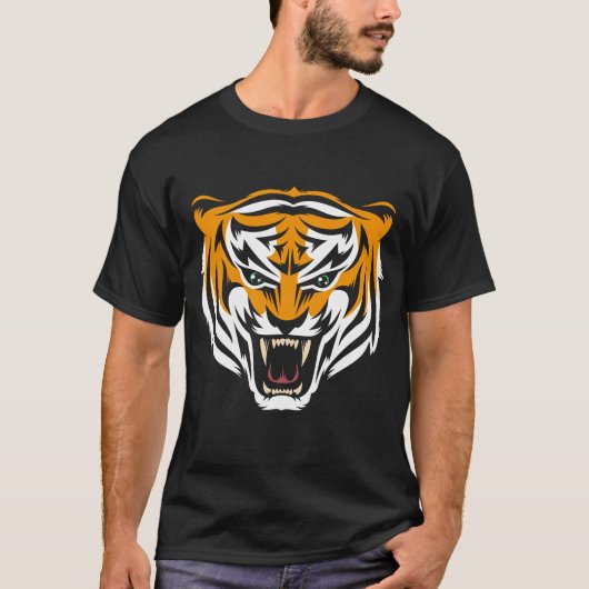 Tigermaskottchen T-Shirt (Vorderseite)