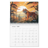 Tigermauer Monatskalender 2024 Kalender (Jan 2027)
