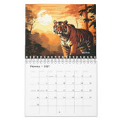 Tigermauer Monatskalender 2024 Kalender (Feb 2027)