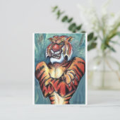 Tigermuskel Postkarte (Stehend Vorderseite)