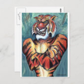 Tigermuskel Postkarte (Vorne/Hinten)