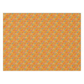 Tigermuster auf dunkelgelbem Hintergrund Tischdecke (Vorderseite (Horizontal))