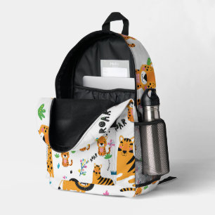 Tigermuster Bedruckter Rucksack