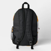 Tigermuster Bedruckter Rucksack (Rückseite)