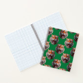 Tigermuster-Design Grün Notizblock (Innenseite)