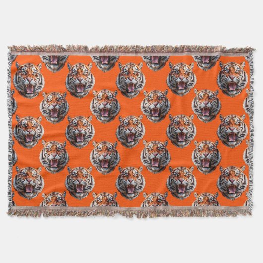 Tigermuster-Design Orange Decke (Vorderseite)