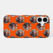 Tigermuster-Design Orange iPhone 16 Hülle (Rückseite (Horizontal))