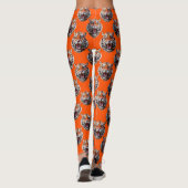 Tigermuster-Design Orange Leggings (Rückseite)