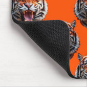 Tigermuster-Design Orange Mousepad (Ecke)