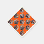 Tigermuster-Design Orange Serviette (Ecke)