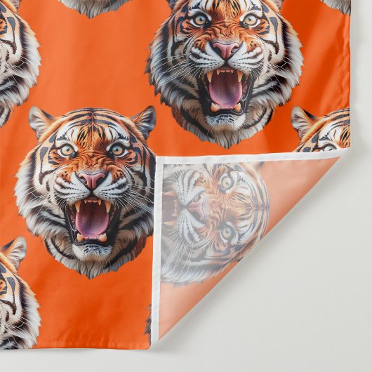 Tigermuster-Design Orange Wandteppich