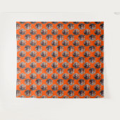 Tigermuster-Design Orange Wandteppich (Vorderseite (Horizontal))