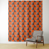 Tigermuster-Design Orange Wandteppich (Beispiel)
