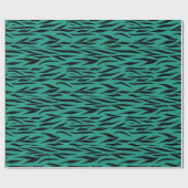 Tigermuster für Abschluss Geschenke Grün nahtlos Geschenkpapier (Flach)