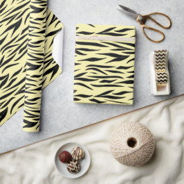 Tigermuster für Babyduschen gelb Nahtlos Geschenkpapier