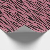 Tigermuster für Valentinstag Geschenke Nahtlos Geschenkpapier (Ecke)