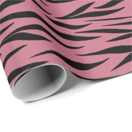 Tigermuster für Valentinstag Geschenke Nahtlos Geschenkpapier