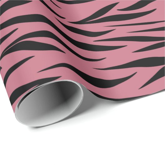 Tigermuster für Valentinstag Geschenke Nahtlos Geschenkpapier (Rolleneckpunkt)
