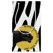 Tigermuster in Vector Kleine Geschenktüte (Vorderseite)