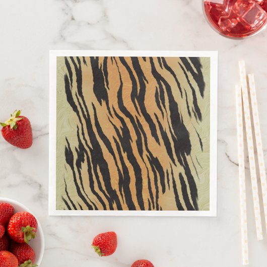 Tigermuster Serviette (Beispiel)