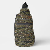 Tigermuster-Tarnmuster Crossbody Bag (Vorderseite)