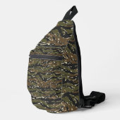 Tigermuster-Tarnmuster Crossbody Bag (Rechte Ecke)