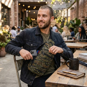 Tigermuster-Tarnmuster Crossbody Bag