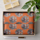Tigermusterdesign Orange Seidenpapier (Geschenk)