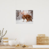 Tigermutter und Sohn Poster (Küche)