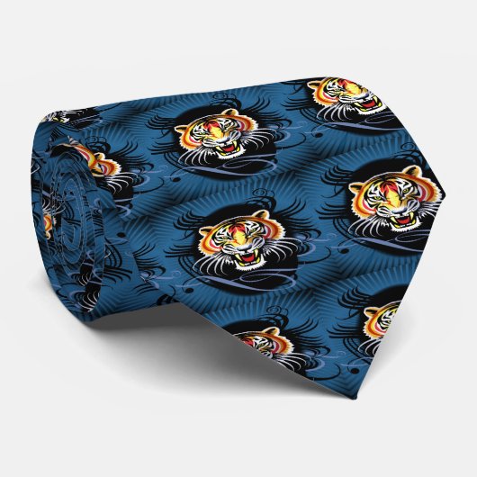 Tigernekkties Krawatte (Gerollt)