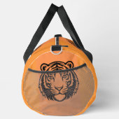 Tigeroptik in Orange und Schwarz Duffle Bag (Rechts)