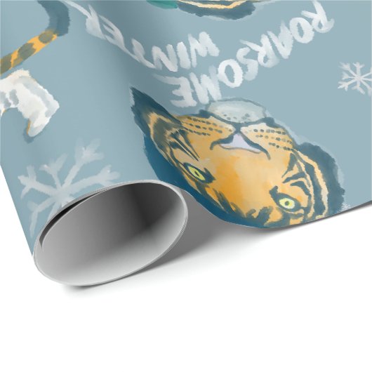 Tigerpapier Geschenkpapier (Rolleneckpunkt)