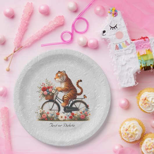 Tigerpapier-Platte Pappteller (Party)