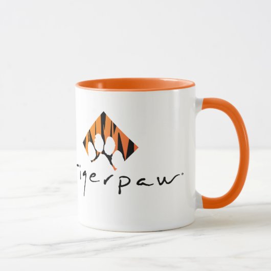 Tigerpaw 11 Unze-Wecker-Tasse - Orange Tasse (Rechts)