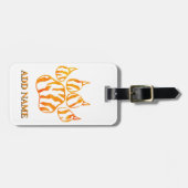 Tigerpaw mit Aquarellfarbe - Eigener Druck Gepäckanhänger (Vorderseite horizontal)