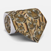 Tigerpelz-Krawatte Krawatte (Gerollt)