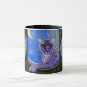 Tigerpixie feenhafter Tiger-lila Tasse (Zentrum)