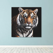 Tigerportrait Leinwanddruck (Insitu (Holzboden))