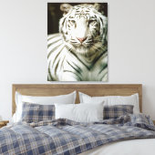 Tigerportrait Leinwanddruck (Insitu (Schlafzimmer))