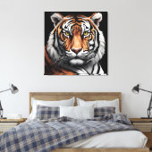 Tigerportrait Leinwanddruck (Insitu (Schlafzimmer))