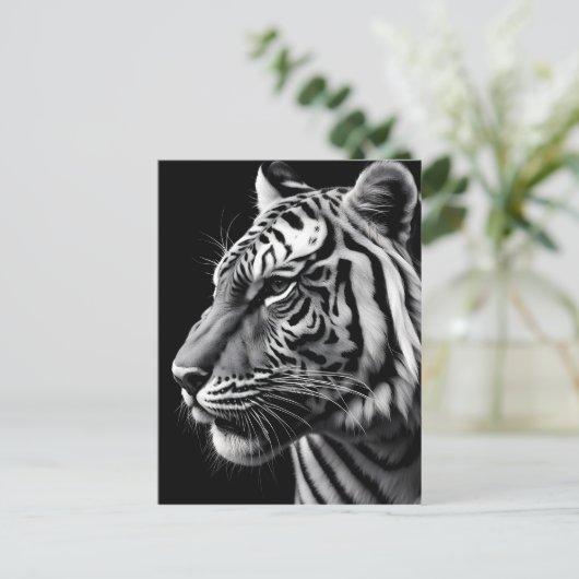 Tigerportrait Postkarte (Stehend Vorderseite)